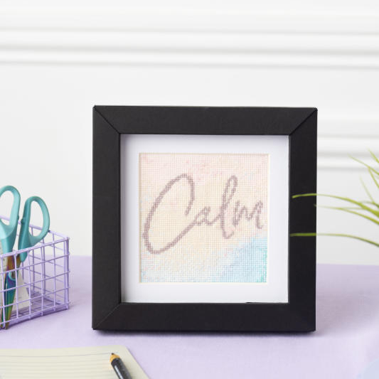 Calm cross stitch kit